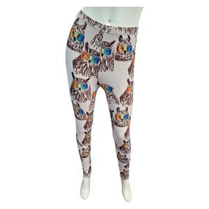 Lovely Leggings Owl Print Womens Size Small NEW WITH TAGS
